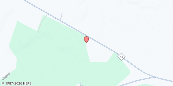 Map showing Victory of Praise Ministry - Food Distribution Center at 1750 NC-45, Cofield, NC