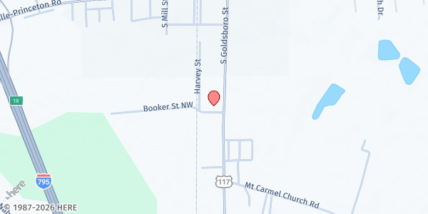 Map showing An Open Door CDC - Collingwood Estates at 118 Booker St., Collingwood Estates, NC