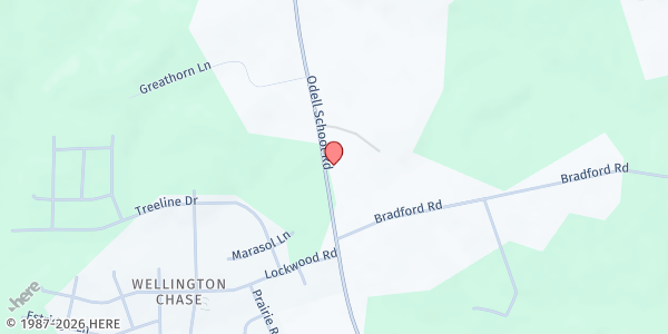Map showing Cabarrus Workshop - Food Distribution Center at 2630 Odell School Road, Concord, NC
