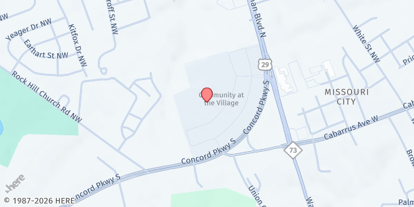Map showing Multiply Church Concord at 280 Concord Pkwy S, Suite 110 B, Concord, NC