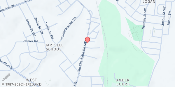 Map showing Online Food Bank of Concord NC | Solo Faith Church at 589 Old Charlotte Rd SW, Concord, NC