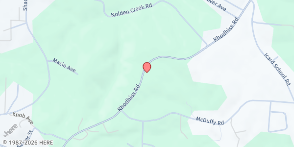Map showing Oak Ridge Baptist Church at 7449 Oak Ridge Church Rd., Connelly Springs, NC