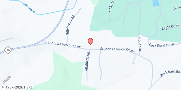 Map showing The Sharing Center at 2126 St John's Church Rd, Conover, NC
