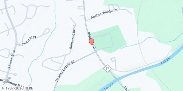 Map showing Sonrise Independent Baptist at 8375 River Rd., Coolvale, NC