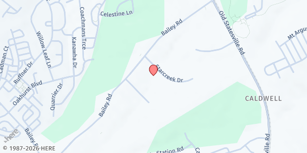 Map showing The Carolina Factory at 18619 Starcreek Drive, Cornelius, NC