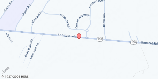Map showing YMCA - Currituck at 130 Community Way, Currituck, NC