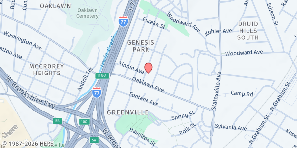 Map showing Harvest Center at 1800 Brewton Drive, Double Oaks, NC
