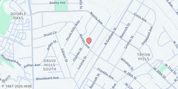 Map showing If My People Mission Center at 2511 Lucena Street, Druid Hills South, NC