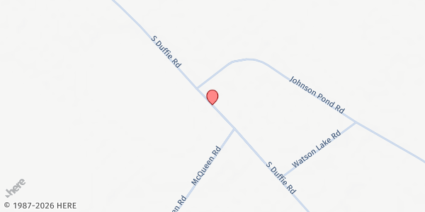 Map showing MANNA OF LIFE 701 at 4116 S. Duffie Rd., Duffies, NC