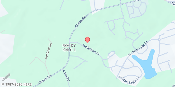 Map showing Changing Hearts for Changing Lives at 3426 Cheek Rd., Durham, NC