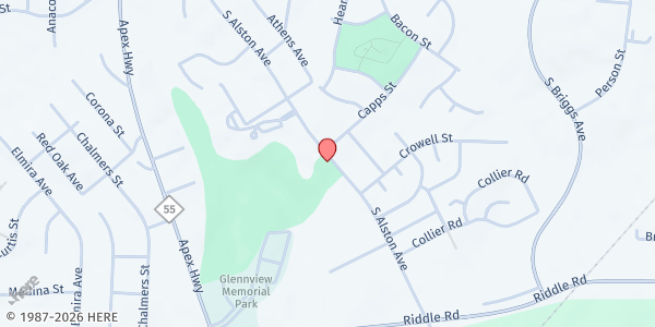 Map showing Immanuel Temple SDA Church at 2104 South Alston Avenue, Durham, NC