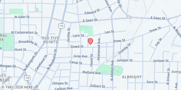 Map showing Joseph's Storehouse at 515 Dowd St., Durham, NC