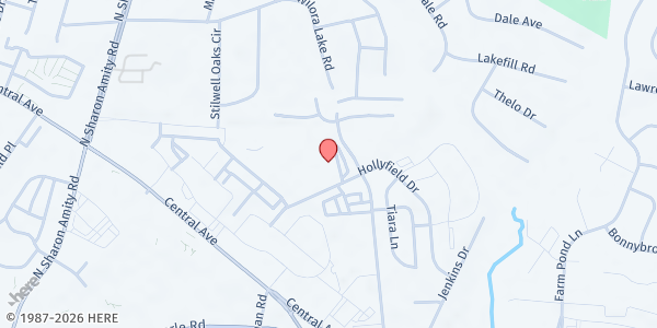 Map showing Charlotte East Language Academy at 6108 Wilora Lake Road, Eastland - Wilora Lake, NC