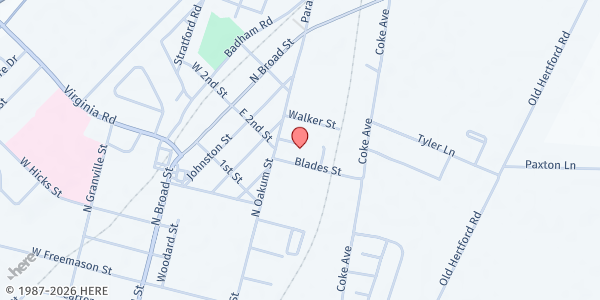 Map showing Edenton Housing Authority at 115 Blades St., Edenton, NC