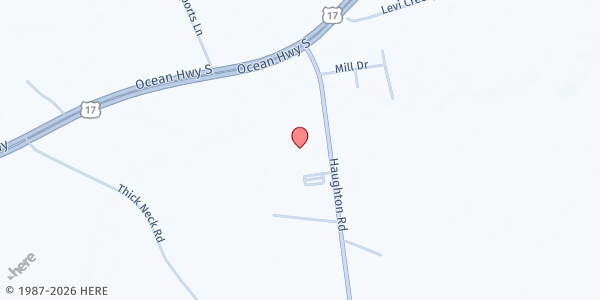 Map showing MFP Open Door Chowan at 1255 Haughton Road, Edenton, NC