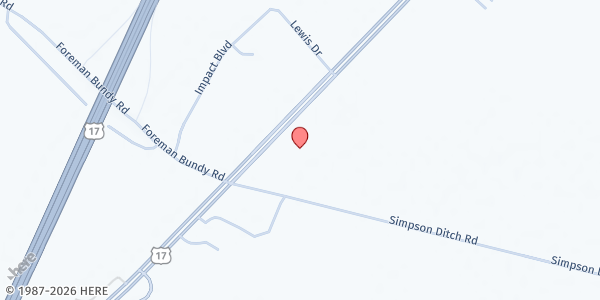 Map showing Matthew 25:35-36 Ministries at 1363 US Hwy. 17 S., Elizabeth City, NC