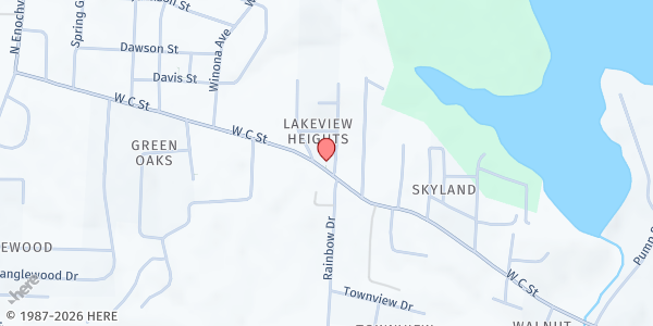 Map showing Kannapolis Alliance Church at 2106 W. C St., Enochville, NC