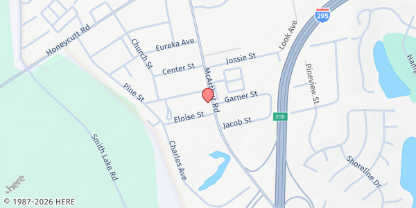 Map showing 1st START CHILD DEVELOPMENT CENTER 317 at 1425 McARTHUR ROAD, Eureka Springs, NC