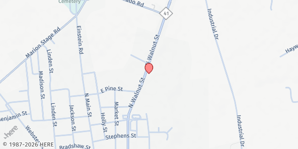 Map showing Straightway Outreach Center at 716 N. Walnut, Fairmont, NC