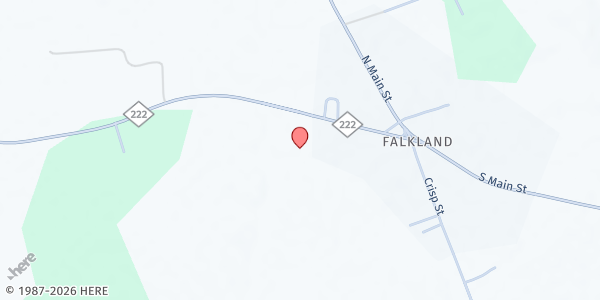 Map showing Project Anna - Falkland at 3647 Hwy. 222, Falkland, NC