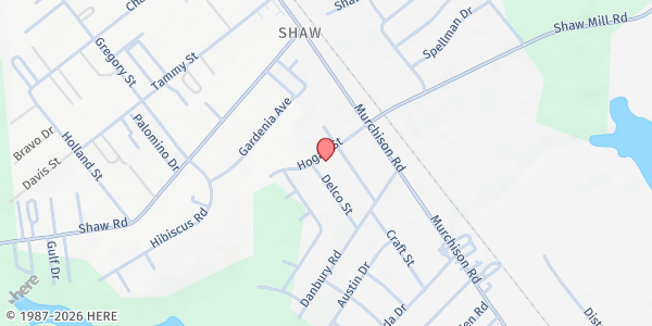 Map showing Second Chance Christian Fellowship at 5238 Delco St., Fayetteville, NC