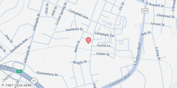 Map showing Second Missionary Baptist Church at 522 Old Wilmington Rd., Fayetteville, NC