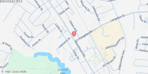 Map showing VINES KEEPERS INC. at 1424 MURCHISON RD., Fayetteville, NC