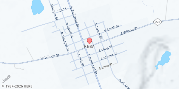 Map showing NEEDS Center at 6742 E. Wilson St., Fountain, NC