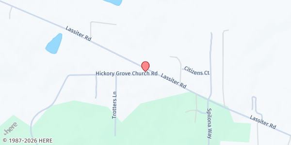 Map showing Lighthouse Christian Fellowship at 2595 Lassiter Road, Four Oaks, NC