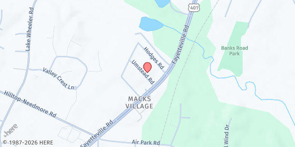 Map showing Compassions Ministry @ Compass Christian Church at 5309 Umstead Road, Fuquay-Varina, NC