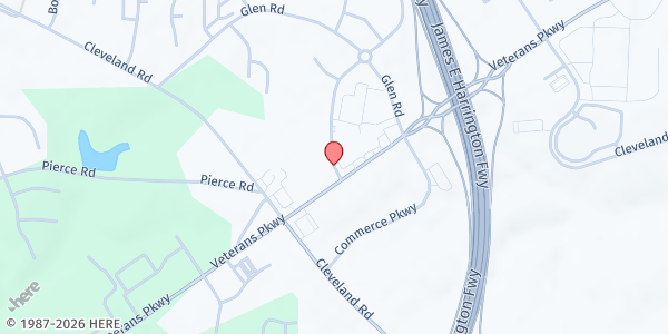 Map showing Showers of Blessing Community at 10 Technology Drive, Garner, NC