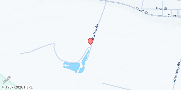 Map showing CSFP Gates County Distribution Site at 76 Lewis Mill Rd, Gatesville, NC