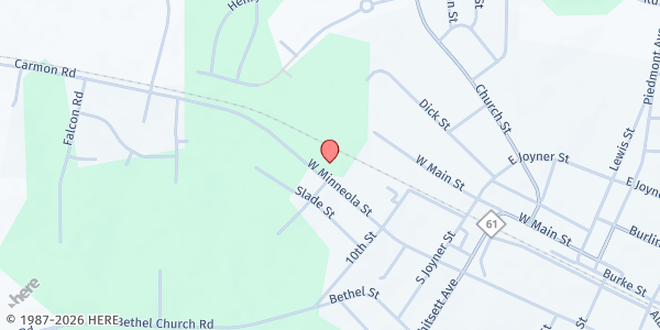 Map showing Cappadocia Intergrowth Enrichment at 600 W. Minneola Street, Gibsonsville, NC