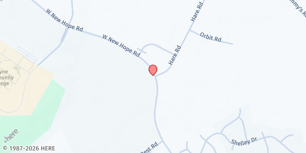 Map showing Clingman Street COG - Goldsboro at 900 W. New Hope Rd., Goldsboro, NC