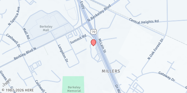 Map showing First Assembly of God Church - Goldsboro at 3000 Summit Rd., Goldsboro, NC