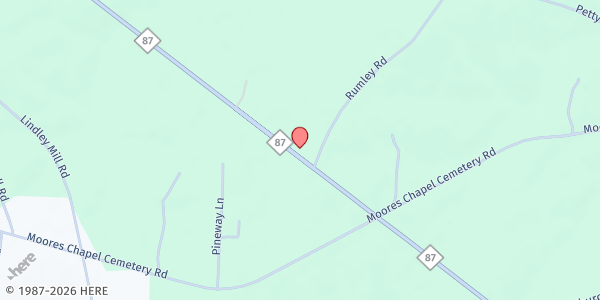 Map showing Southern Alamance Family Empowerment (SAFE) at 5950 Hwy. 87 S., Graham, NC