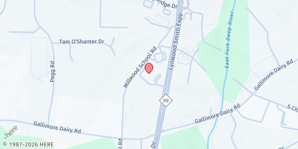 Map showing MBL-Out of the Garden Main Office at 300 NC Hwy 68S, Greensboro, NC