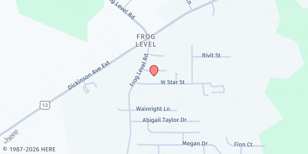 Map showing Paradise Outreach Ministries - Main Location at 908 West Star Street, Greenville, NC