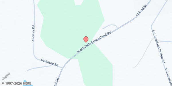 Map showing First Born Community Development Center at 912 Blackjack Grimesland Road, Grimesland, NC