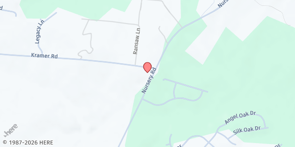 Map showing Sharing Hope Food Pantry at 2212 Nursery Rd., Hairtown, NC