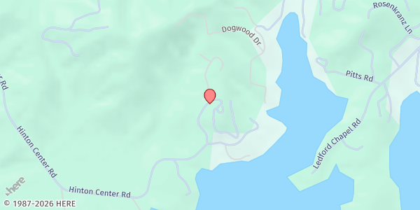 Map showing Clay County Food Pantry, Inc at 2278 Hinton Center Rd., Hayesville, NC