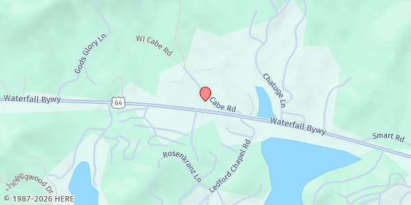 Map showing Matt'S Ministry /Ledford'S Chapel Umc at 129 WJ Cabe Rd., Hayesville, NC