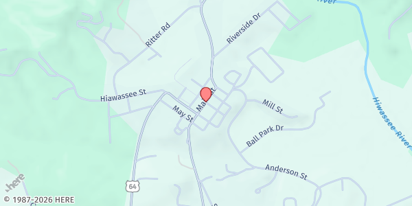 Map showing Matt's Ministry - Ledford's Chapel UMC at 123 W. J. Cabe Road, Hayesville, NC