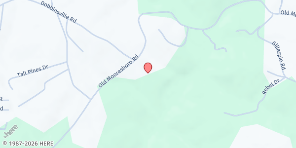 Map showing Basic Christian Ministries at 141 North Main St, Henrietta, NC