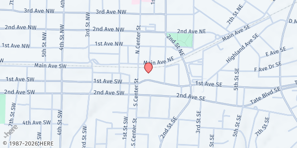 Map showing Greater Hickory Cooperative Christian Ministry at 3003 31 1st Avenue Southeast, Hickory, NC