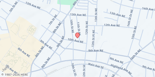 Map showing Mihut Romanian Charitable Missions at 1017 10th Ave NE, Hickory, NC