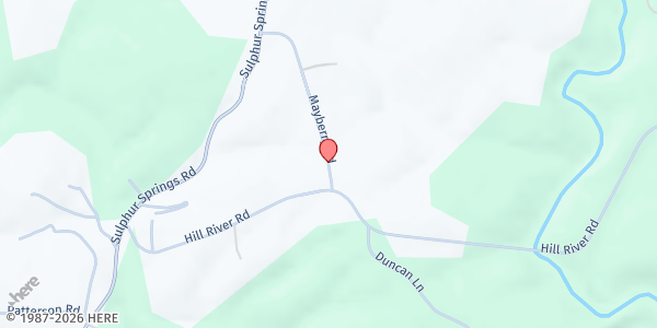 Map showing Hiddenite Community Helpers at 45 Fire Dept CT., Hiddenite, NC