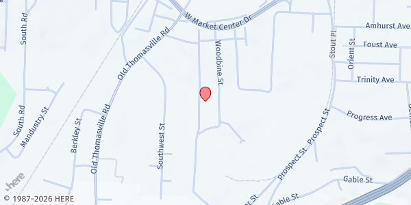 Map showing Another Chance Gospel Ministry at 406 Ennis St., High Point, NC