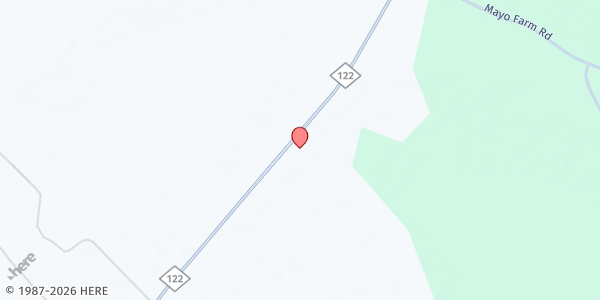 Map showing Cherry Chapel MBC at 1425 Hwy. 122, Hobgood, NC