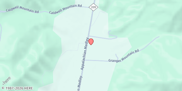 Map showing Spring Creek Nutrition - Mars Hill Baptist at 13075 NC Highway 209, Hot Springs, NC